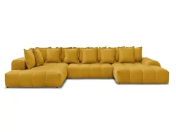 Wohnlandschaft BOBOCHIC EVEREST Stoff mit Textur gelb