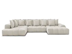 Wohnlandschaft BOBOCHIC EVEREST Stoff mit Textur beige