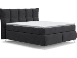 Boxspringbett SWISS HOME STYLE AGATA anthrazit 180x200cm flexibel