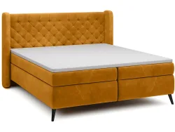 Boxspringbett WERNIGHT MADISON safran 160x200cm flexibel