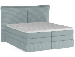 Boxspringbett WERNIGHT MADDEN hellblau 180x200cm flexibel
