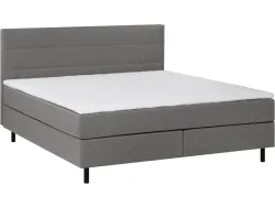 Boxspringbett ROOKIE grau 160x200cm flexibel