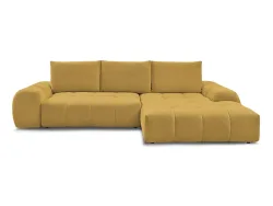 Ecksofa BOBOCHIC EVEREST Stoff chiniert gelb
