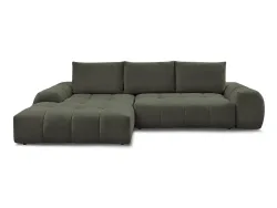 Ecksofa BOBOCHIC EVEREST Stoff chiniert grün