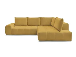 Ecksofa BOBOCHIC EVEREST Stoff chiniert gelb