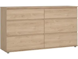 Kommode NOVA 6 Schubladen 40x153.4x83.7cm braun matt