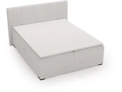 Boxspringbett PARIS perlfarben 180x200cm halbfest