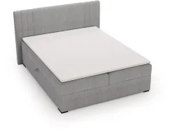 Boxspringbett PARIS grau 180x200cm halbfest