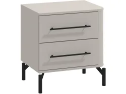 Nachttisch SERDICA 2 Schubladen 51.5x40x56cm kaschmir
