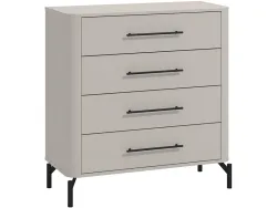Kommode SERDICA 4 Schubladen 40x90x94cm kaschmir eiche