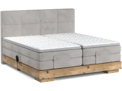 Elektrisches Boxspringbett CRUDO beige 160x200cm flexibel