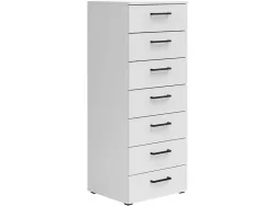 Kommode Multistauraum Weiss , 45/115/40 cm , 7 Schublade(n) 