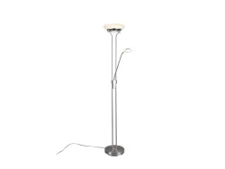 Stehlampe LED ORSON variable Intensität 180cm 28W silberfarben