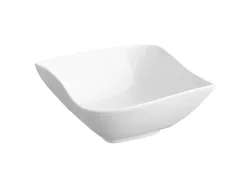 Präsentierplatte BIANCA porzellan weiss