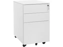 Schubladenelement SONGMICS VADIM 3 Schubladen weiss