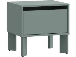 Nachttisch TAHOE 1 Schublade 48.2x41.4x47.6cm grün dekor
