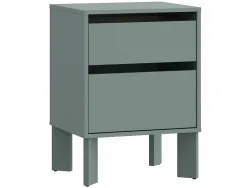 Nachttisch TAHOE 2 Schubladen 48.2x41.4x65.9cm grün dekor