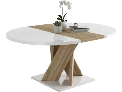 CIANN Tisch ausziehbar CASTEL 130-175x130x76cm eiche