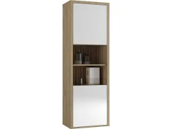 Vitrine CIANN CASTEL 64x40x192cm 6 Fächer eiche