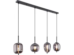 mutoni - Hängeleuchte Blacky Metall  4xE14, One Size, Multicolor