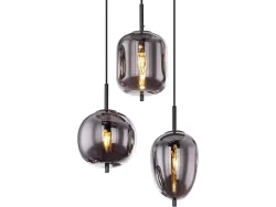 mutoni - Hängeleuchte Blacky Metall  6xE14, One Size, Multicolor