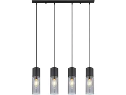 Hängelampe ANNIKA 80x156cm 25W schwarz