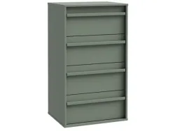 Kommode CANCHOA 4 Schubladen 42x53.4x94.4cm grün dekor