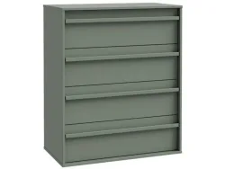Kommode CANCHOA 4 Schubladen 42x78.4x94.4cm grün dekor