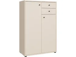 Kommode TEMPRA 2 2 Türen 2 Schubladen 34.8x73.7x111.1cm sand dekor