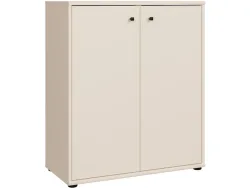 Kommode TEMPRA 2 2 Türen 34.8x73.7x85.5cm sand dekor