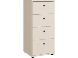 Kommode TEMPRA 2 4 Schubladen 34.8x38.6x85.5cm sand dekor