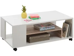 Couchtish BOLOGNA 60x108x60cm weiss