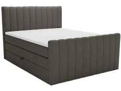 Boxspringbett WINTER dunkelgrau 180x200cm flexibel