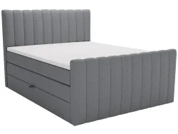 Boxspringbett WINTER grau 200x200cm flexibel