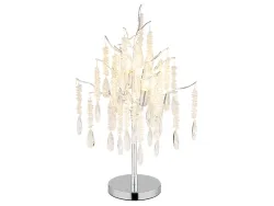 Tischlampe KINGA 6.7cm 40W silberfarben