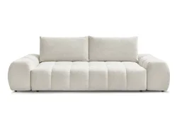 3er Sofa BOBOCHIC EVEREST Stoff chiniert weiss