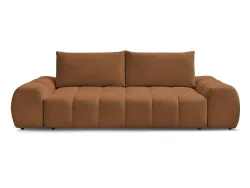 3er Sofa BOBOCHIC EVEREST Stoff chiniert orange