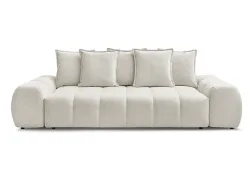 3er Sofa BOBOCHIC EVEREST Stoff chiniert weiss