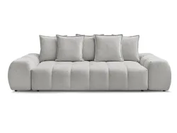 3er Sofa BOBOCHIC EVEREST Stoff chiniert hellgrau