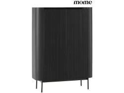 Kommode MOME WILLA 2 Türen 40x100x140cm schwarz matt