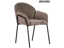 MOME Stuhl ASLIN Stoff mokka