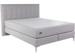 Boxspringbett RELAX BY BICO CHARLOTTE hellgrau 180x200cm fest