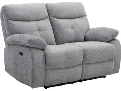 2er Sofa SANDRO Stoff grau