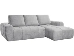 Vakuum-Ecksofa NEXO Stoff grau