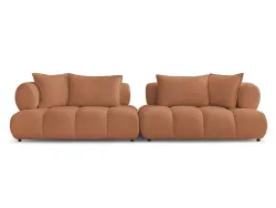 Sofa BOBOCHIC ALYA Boucle-Stoff orange