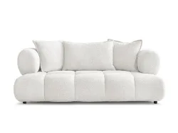 2er Sofa BOBOCHIC ALYA Boucle-Stoff weiss