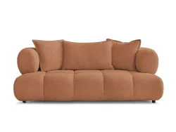 2er Sofa BOBOCHIC ALYA Boucle-Stoff orange