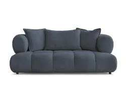 2er Sofa BOBOCHIC ALYA Boucle-Stoff dunkelblau