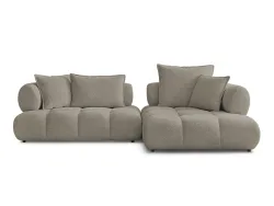 Ecksofa BOBOCHIC ALYA Boucle-Stoff taupe