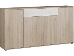 Sideboard AXIS 4 Türen 2 Schubladen 31.1x159.2x81.7cm eiche dekor